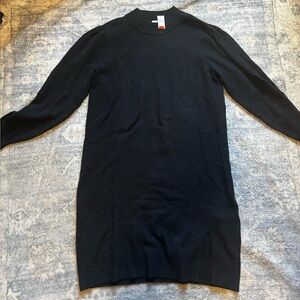 GAP Black Long Sleeve Dress